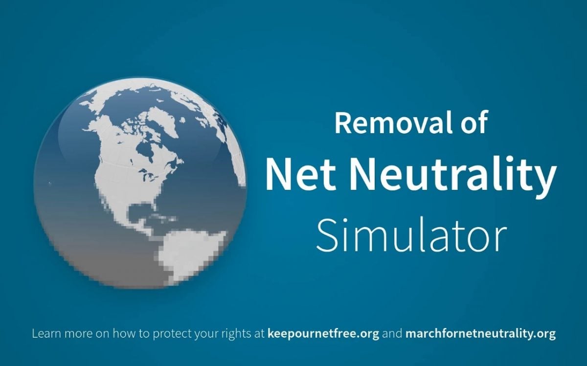 Use the "Removal of Net Neutrality Simulator" to ...