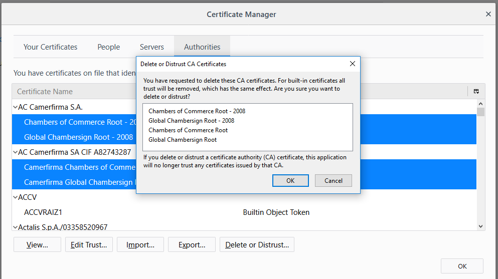 SSL Certificate in Firefox