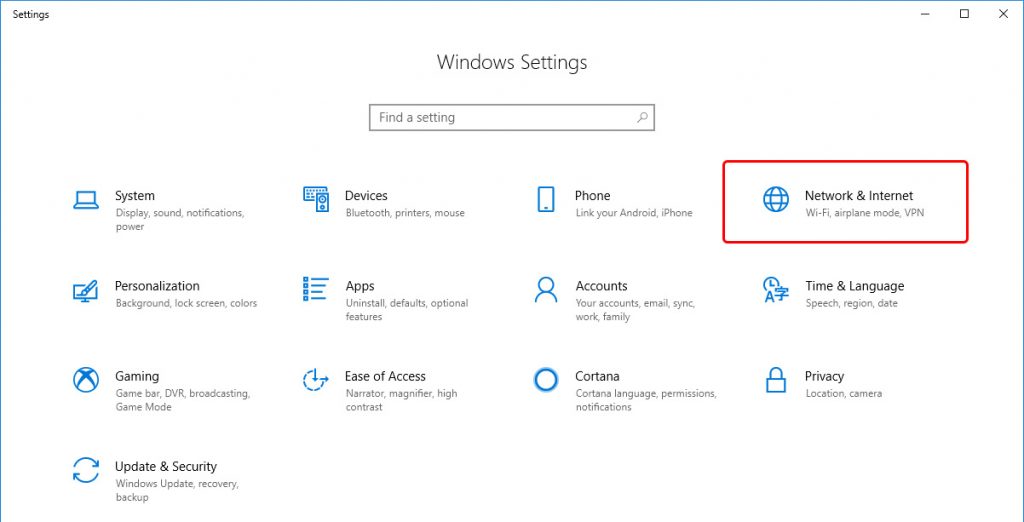 Update DNS settings on Windows 10 - Step 2