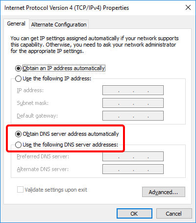Update DNS settings on Windows 10 - Step 7