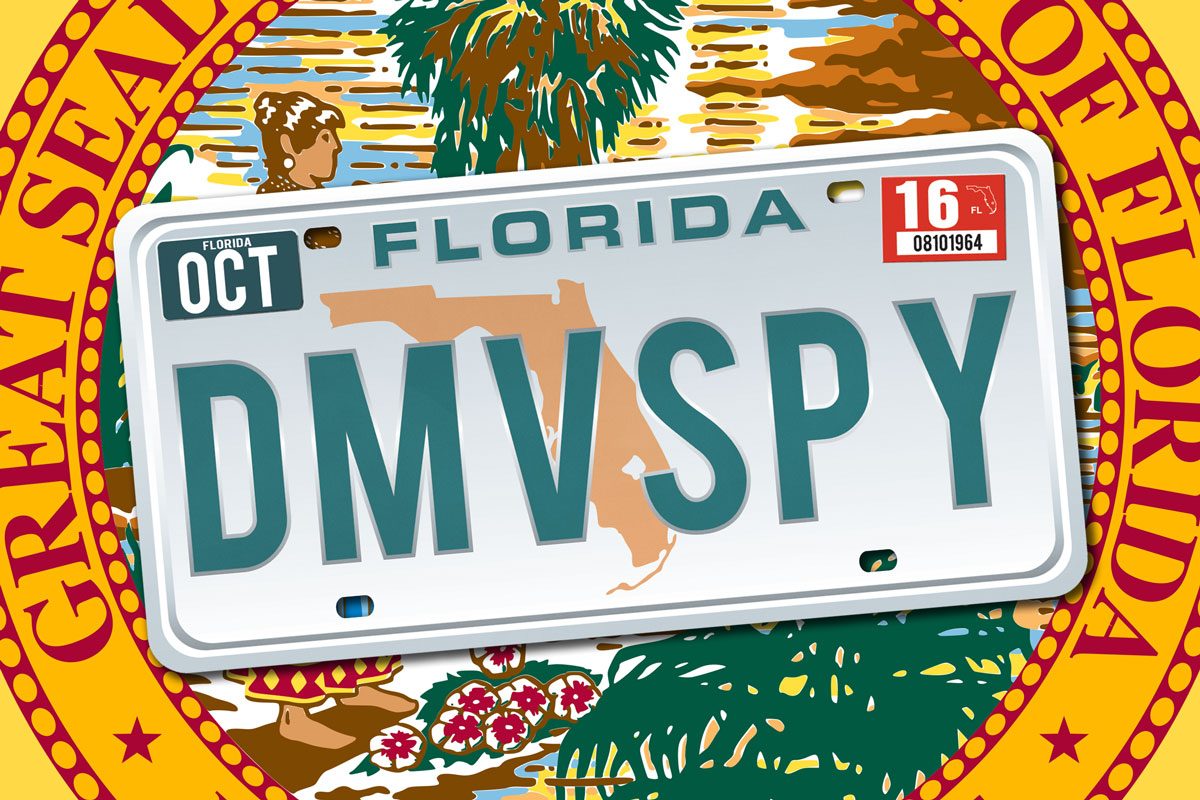 "DMV SPY" License Plate