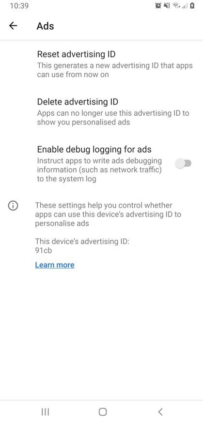 Android's advertising ID