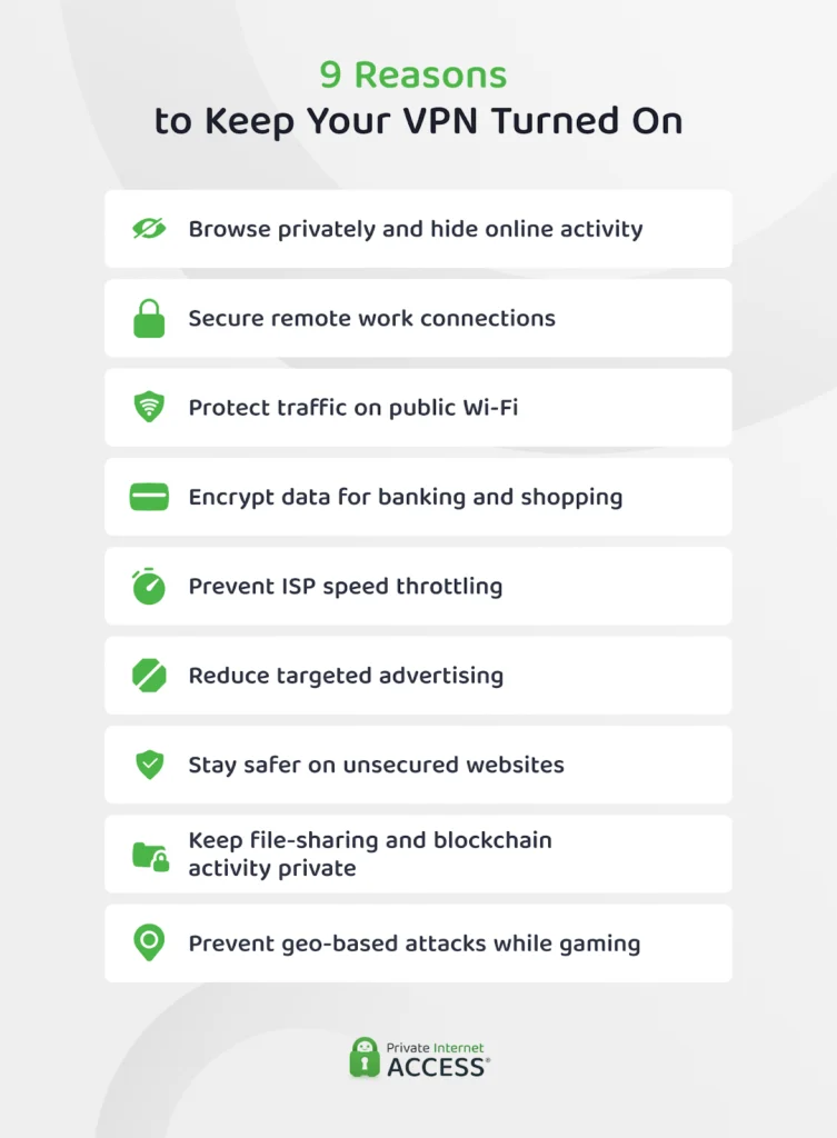 9 reasons to keep your VPN turned on