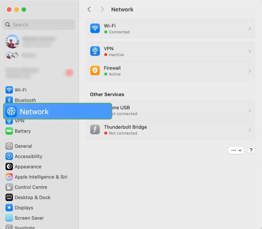macOS System Settings