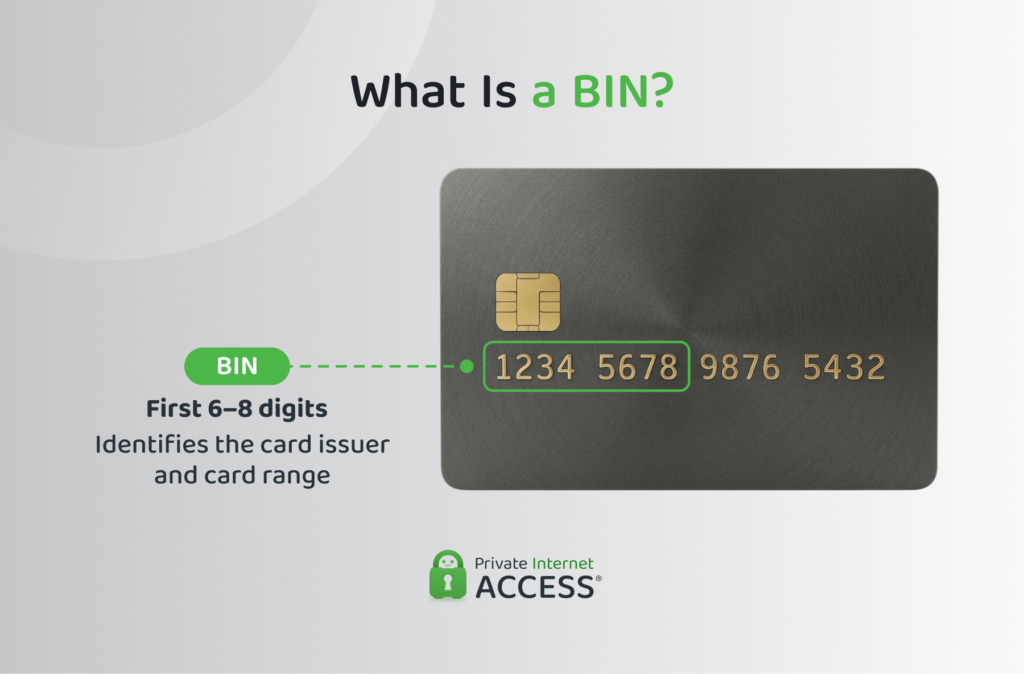 An infographic showing what a BIN is.